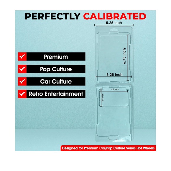 25 Pk Protector Cases For Hot Wheels Premium Retro Entertainment Pop Car Culture - Picture 5 of 6